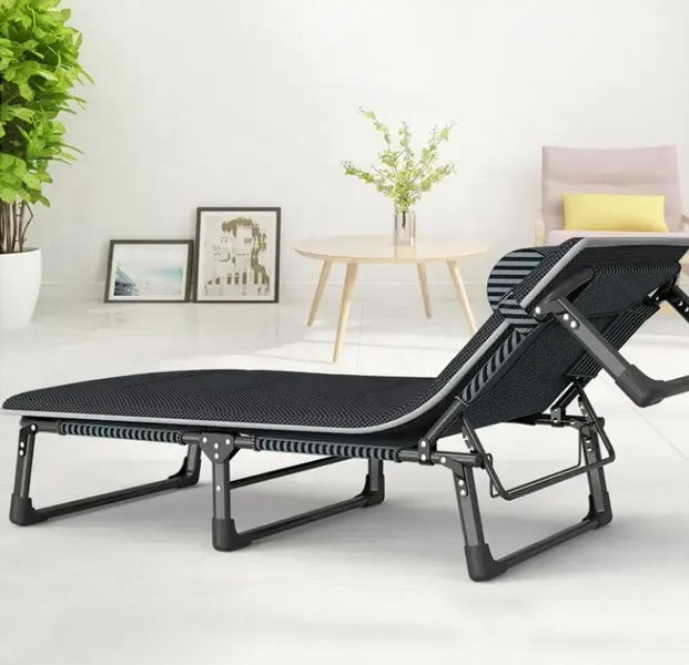 Розкладне ліжко (розкладачка) з Mesh-матрацом і подушкою LEOBRO Striped (LB-FB-A2-STR) LB-FB-A2-STR фото