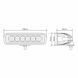 Фара світлодіодна Brevia EPISTAR Flood 10-30V, 18W (6x3W), 1320Lm, 1шт 10611FX1 фото 6
