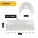 Садова теплиця парник LEOBRO Garden 18м2 White MultiDoor (LB-G114-WHT) LB-G114-WHT фото 2