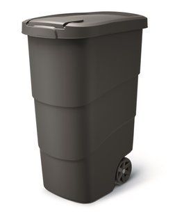 Бак для сміття Prosperplast Wheeler 90 л, антрацит 5905197463308 фото