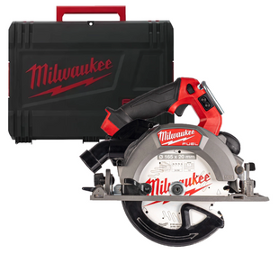 Пила дискова ручна акумуляторна безщіткова MILWAUKEE, M18 FCSDC165-0C, діаметр 165мм (каркас, кейс) 4933499996 фото