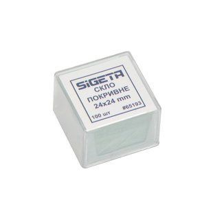 Покривне скло SIGETA 24x24 мм (100 шт.) - Безкоштовна доставка 65193 фото