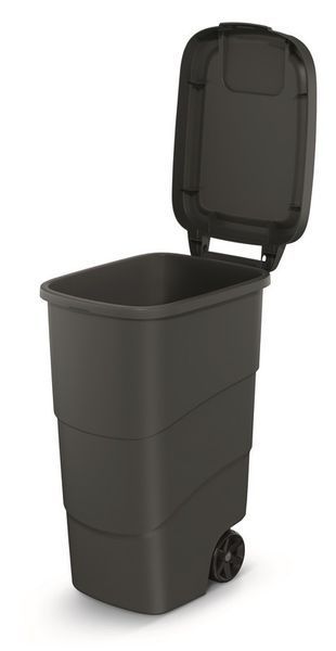 Бак для сміття Prosperplast Wheeler 90 л, антрацит 5905197463308 фото