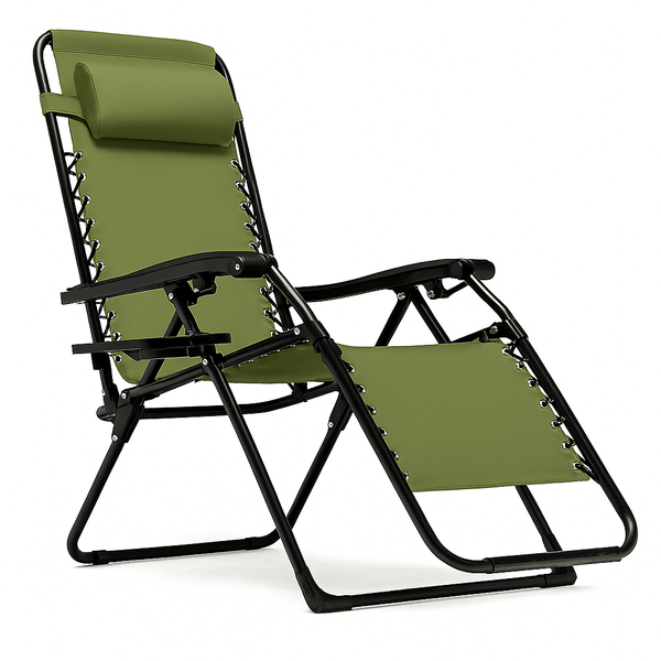 Розкладне крісло шезлонг LEOBRO Zero Gravity Premium Pistachio (LB-ZGC-G2-PST) LB-ZGC-G2-PST фото