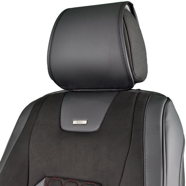 Комплект, 3D чохли для передніх сидінь BELTEX Montana, black-red 2шт BX87160 фото