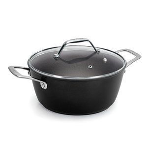 Каструля з кришкою BLACK TITAN 24 см, 4.1л 85560202498 BARAZZONI 85560202498 фото