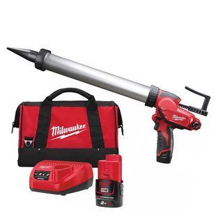 Клейовий пістолет MILWAUKEE M12 PCG/600A-201B 4933441670 (+ заряд. пристрій, 1 акум., в сумці для інструментів) 4933441670 фото