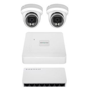 Комплект відеоспостереження на 2 камери GV-IP-K-W100/2 6MP LP39050 фото