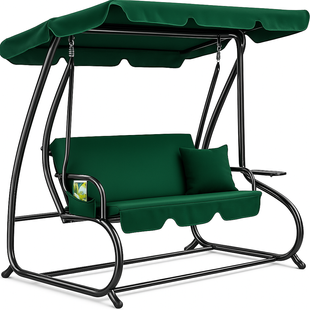 Велика гойдалка з подушками LEOBRO Luxury Green (LB-1043) LB-1043 фото