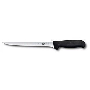 Кухонний ніж Victorinox Fibrox філейний для риби 200 мм Чорний (5.3763.20) 5.3763.20 фото
