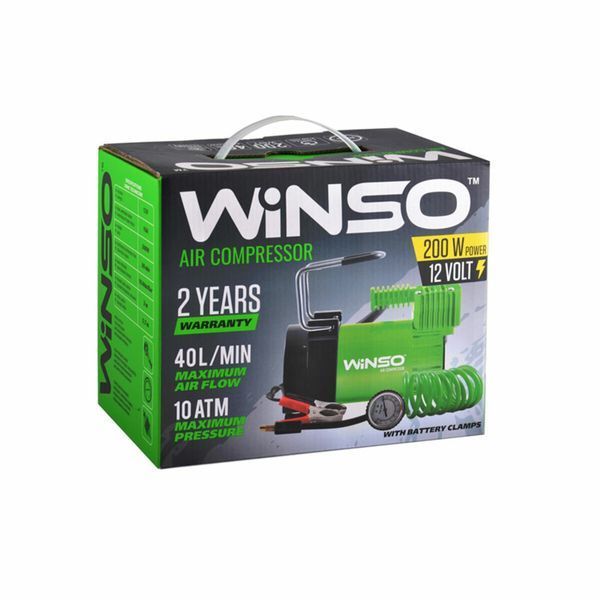 Компресор автомобільний Winso 10 Атм 40 л/хв 200 Вт 126000 фото