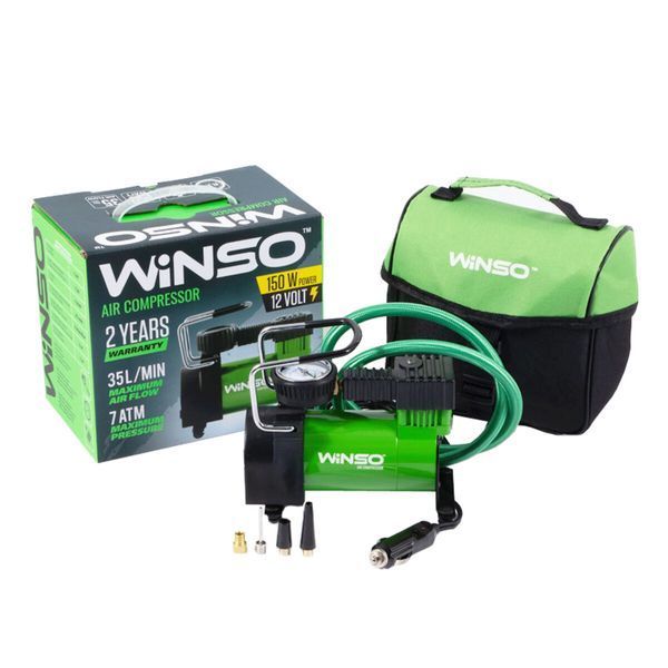 Компресор автомобільний Winso 7 Атм 35 л/хв 150 Вт 121000 фото