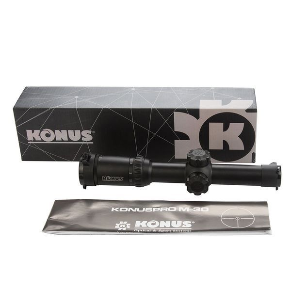 Оптичний приціл KONUS KONUSPRO M-30 1-4x24 Circle Dot IR - Безкоштовна доставка 7184 фото