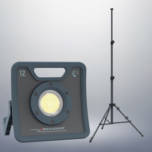 Прожектор переносний 12 000 lumen NOVA 12 + TRIPOD 3M for Life SCANGRIP (з Bluetooth керуванням) 49.0596 фото