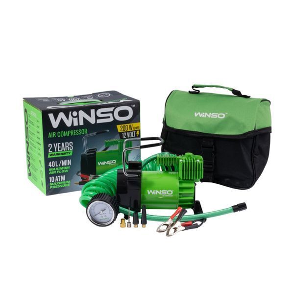 Компресор автомобільний Winso 10 Атм 40 л/хв 200 Вт 126000 фото