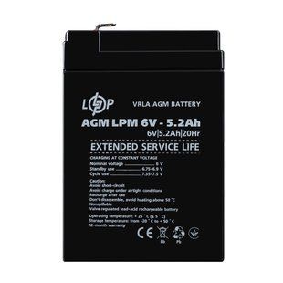 Акумулятор AGM LPM 6V - 5.2 Ah LP4158 фото