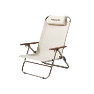 Крісло складане з регульованим нахилом Naturehike CNK2550JJ012, залізо, бежевий 6927595774618 фото