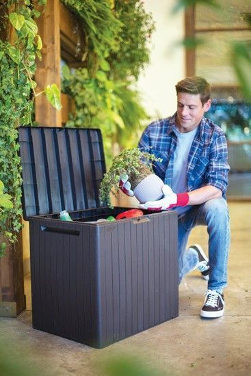 Ящик для зберігання Keter City Box 113 л, сірий 7290112631459 фото