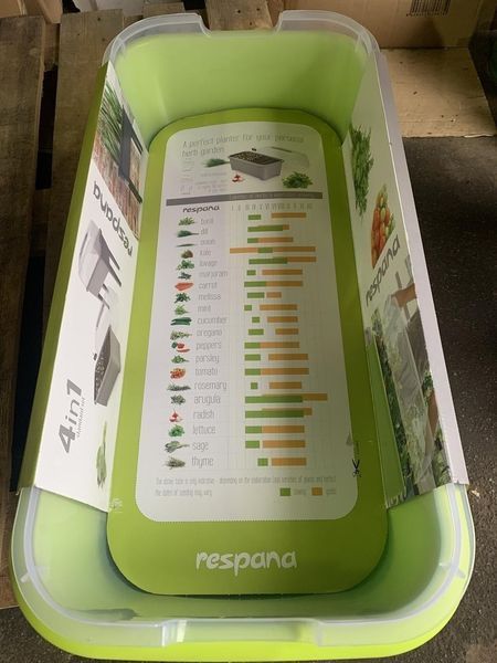 Горщик для рослин у вигляді міні-теплиці PROSPERPLAST RESPANA PLANTER комплект - лайм, 52 л 5905197974316 фото