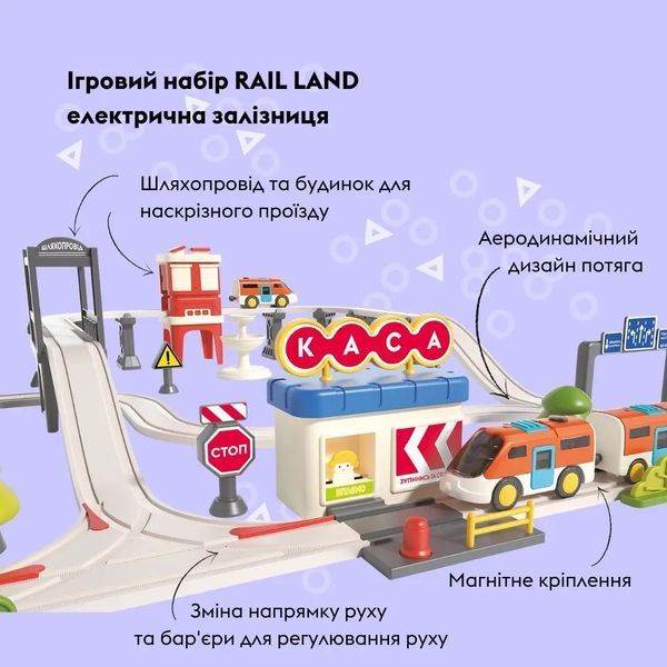 Ігровий набір OTAMANKO Rail Land електрична залізна дорога 532.02.87 фото