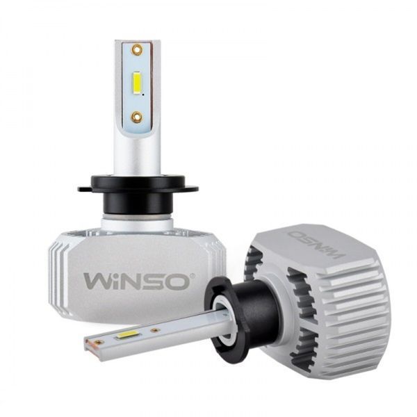 Автолампа Winso LED H1 12/24V 40Вт 5000Лм 6000K P14.5s, CSP Chip 2шт 792100 фото