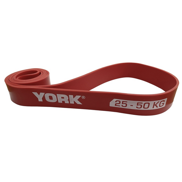 Резинка для фітнесу York 25-50кг - 2080x45x4,5 мм, червоний 0014961805055 фото