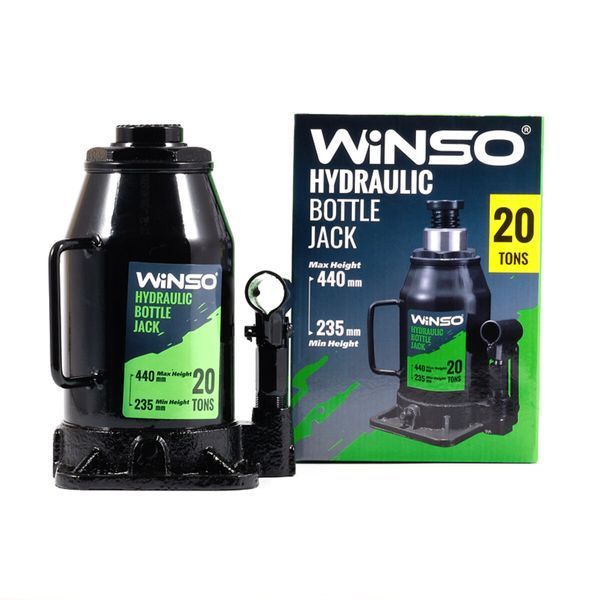 Домкрат гідравлічний пляшковий Winso 20т 235-440мм 170220 фото