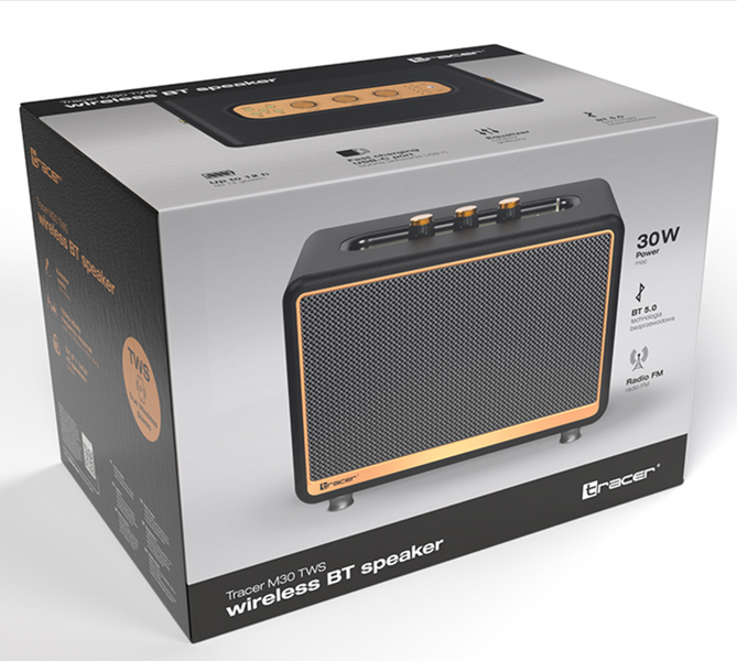 Bluetooth колонка Tracer M30 TWS Black 30W (TRAGLO47246) TRAGLO47246 фото