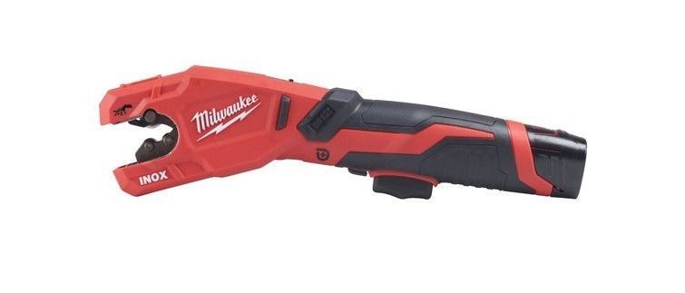 Акумуляторний труборіз по неіржав. сталі MILWAUKEE M12PCSS-202C (+2 акумулятори, зарядний пристрій, HD кейс) 4933479242 фото