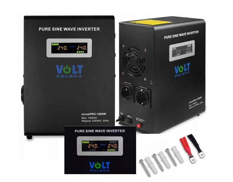 Комплект Volt Polska SINUS PRO 800 W 12/230V 500/800W + Акумулятор VOLT AGM VRLA 100Ah 12V 3SP098012W+6AKUXAG100 фото