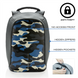 Рюкзак антизлодій міський XD Design Bobby Compact 14 , Camouflage Blue (P705.655) P705.655 фото 7