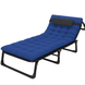 Розкладне ліжко (розкладачка) з матрацом і подушкою LEOBRO Blue (LB-FB-A1-BLU) LB-FB-A1-BLU фото 1