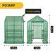 Стелаж-теплиця LEOBRO 143x143x195 см на 8 полиць Green (LB-G122) LB-G122 фото 2