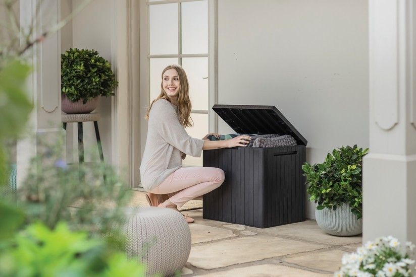 Ящик для зберігання Keter City Box 113 л, сірий 7290112631459 фото
