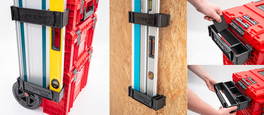 Набір тримачів 2шт. для інструментів Qbrick System Custom Long Items Holder (5901238261346) 5901238261346 фото
