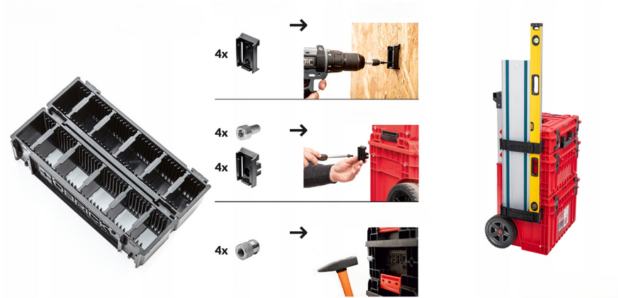 Набір тримачів 2шт. для інструментів Qbrick System Custom Long Items Holder (5901238261346) 5901238261346 фото