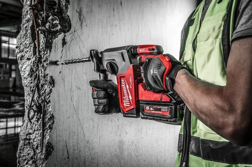 Перфоратор акумуляторний безщітковий SDS PLUS Milwaukee M18 FH-0X FUEL 4933478500 фото