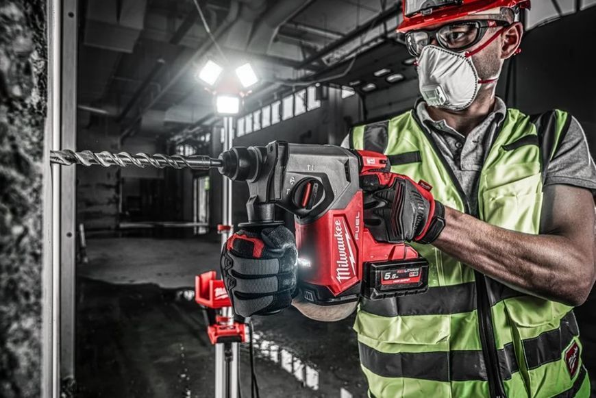 Перфоратор акумуляторний безщітковий SDS PLUS Milwaukee M18 FH-0X FUEL 4933478500 фото