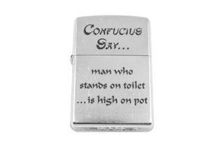 Запальничка Zippo 28459 CONFUCIUS SAY TOILET 28459 фото