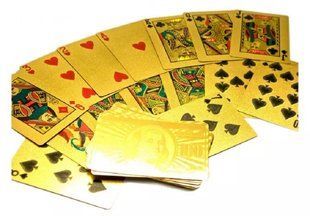 Карти гральні пластикові Duke Gold Foil 54 листа 87х62 мм (DN 26755) DN26755 фото