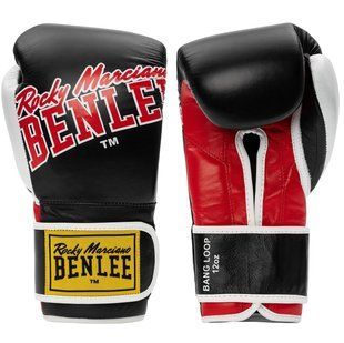 Рукавички боксерські Benlee BANG LOOP 10oz / шкіра / чорно-червоні 199351 (Black Red) 10 oz. фото
