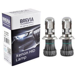 Біксенонова лампа Brevia H4, 4300K, 85V, 35W P43t-38 KET, 2шт 12443 фото