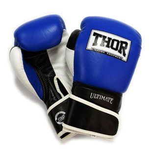 Рукавички боксерські THOR ULTIMATE 16oz / PU / синьо-чорно-білі 551/03(PU) B/BL/WH 16 oz. фото