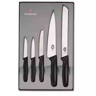 Кухонний набір ножів Victorinox Kitchen Set 5 шт. Чорний (5.1163.5) 5.1163.5 фото
