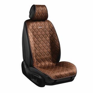 Преміум накидки для передніх сидінь CarLife Nitro, coffee 2шт SC40402 фото