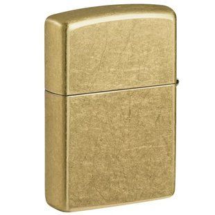 Зажигалка бензиновая Zippo Regular Street Brass Золотистая (48267) 48267 фото