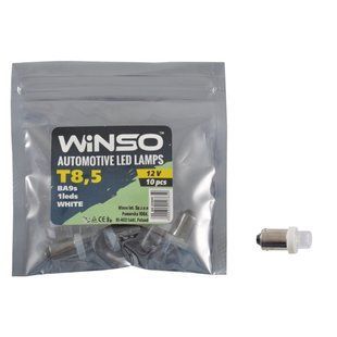 LED автолампа Winso 12V FLUX T8.5 BA9s, 10шт 127650 фото
