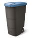 Бак для сміття Prosperplast Wheeler 90 л, антрацит, синя кришка 5905197462943 фото 1