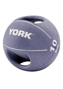М-#039;яч медбол 10кг York Fitness із двома ручками фіолетовий 20014961807367 фото