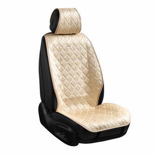 Преміум накидки для передніх сидінь CarLife Nitro, biege 2шт SC40302 фото